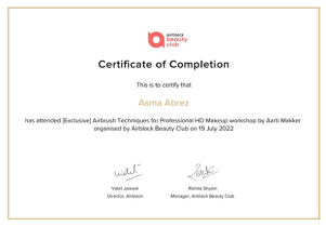Airbrush Makeup Certificate